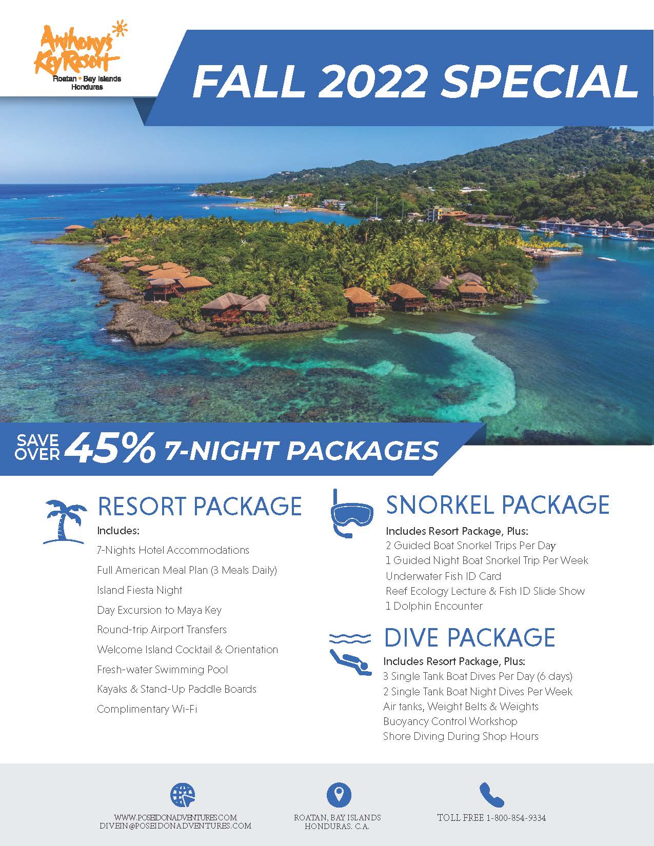 2022 Anthony's Key - Fall Special 7-Night Packages