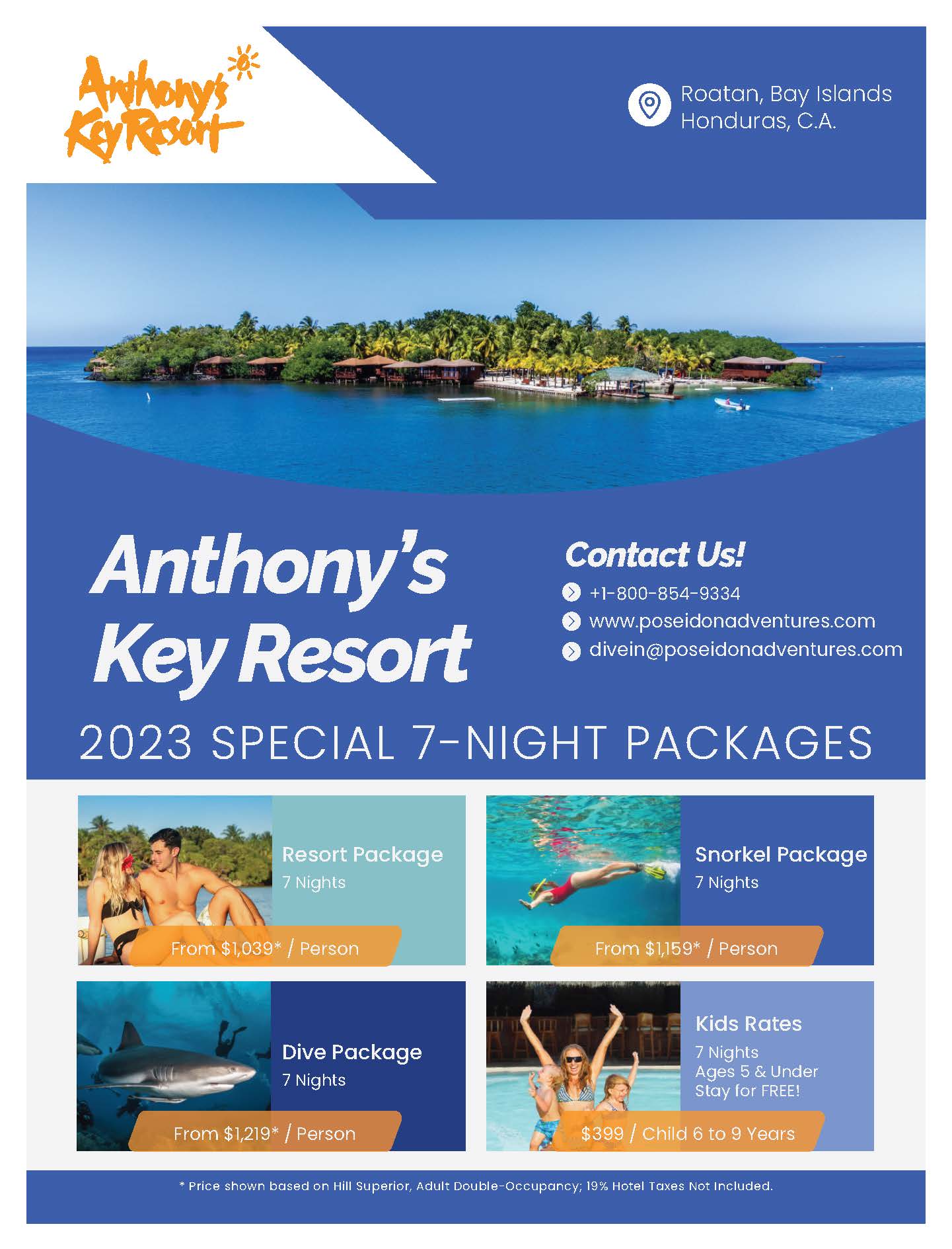 2023 Anthony's Key Special 7-Night Packages